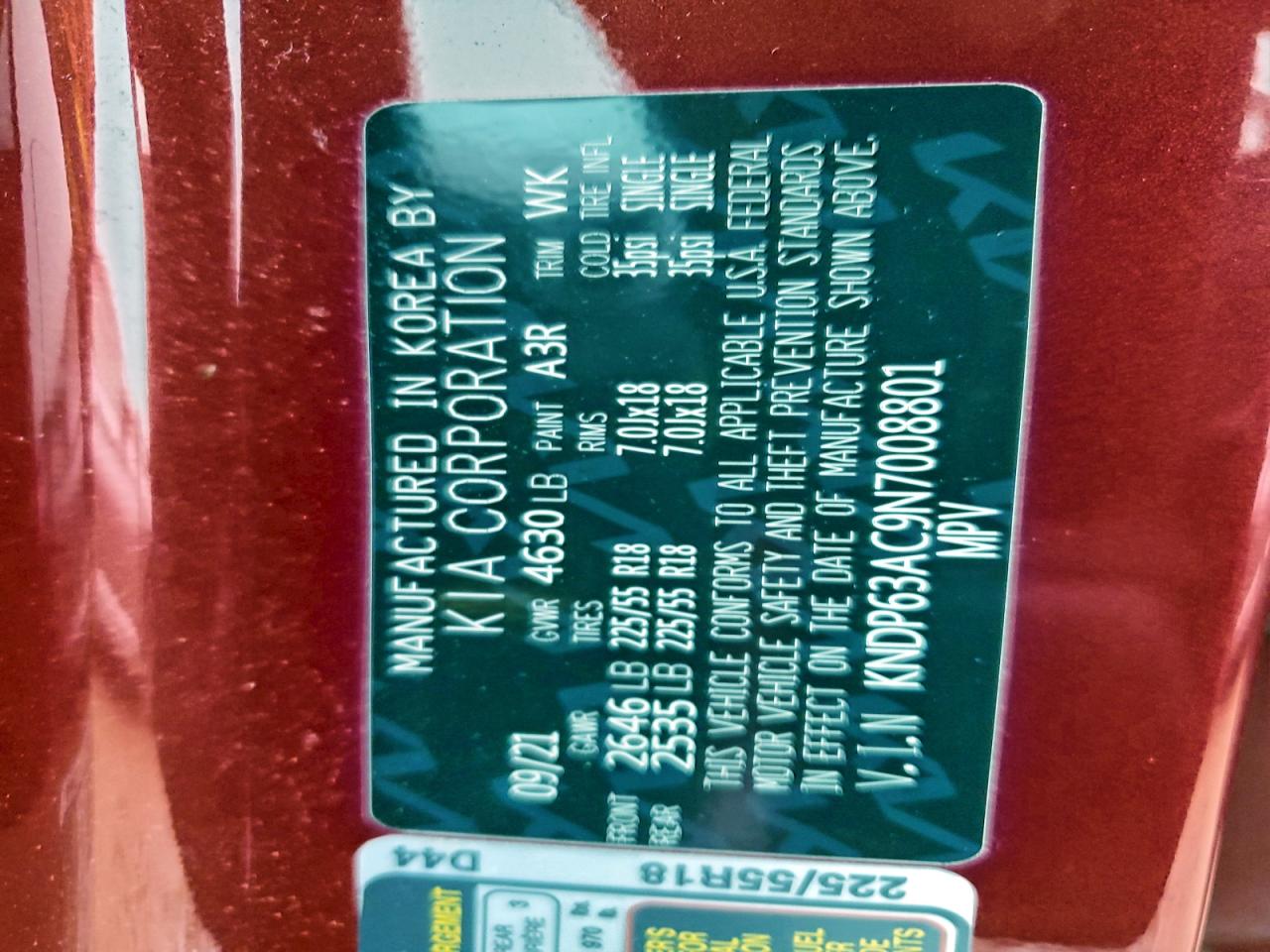 2022 Kia Sportage S VIN: KNDP63AC9N7008801 Lot: 94853345