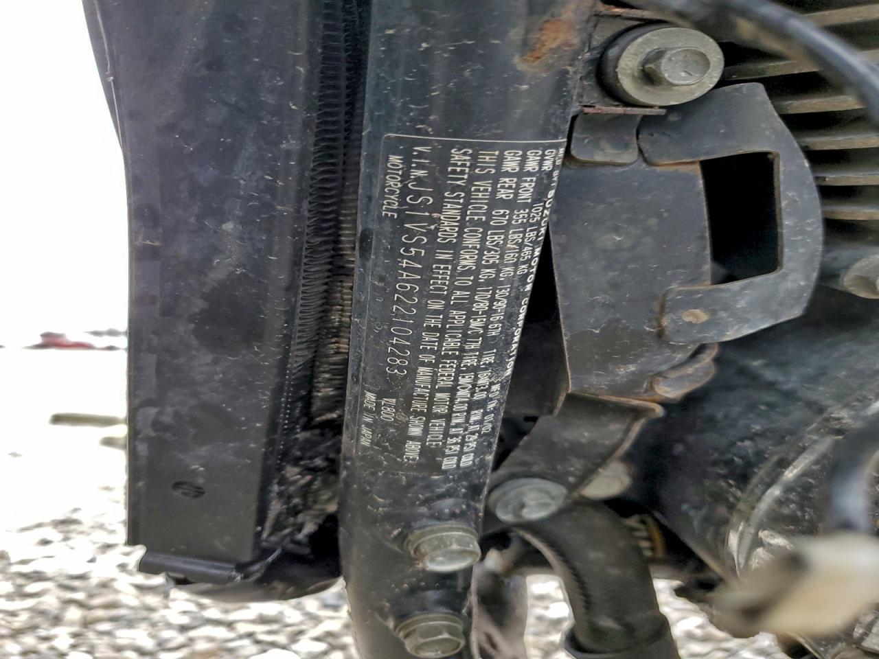 2002 Suzuki Vl800 VIN: JS1VS54A622104283 Lot: 97610675