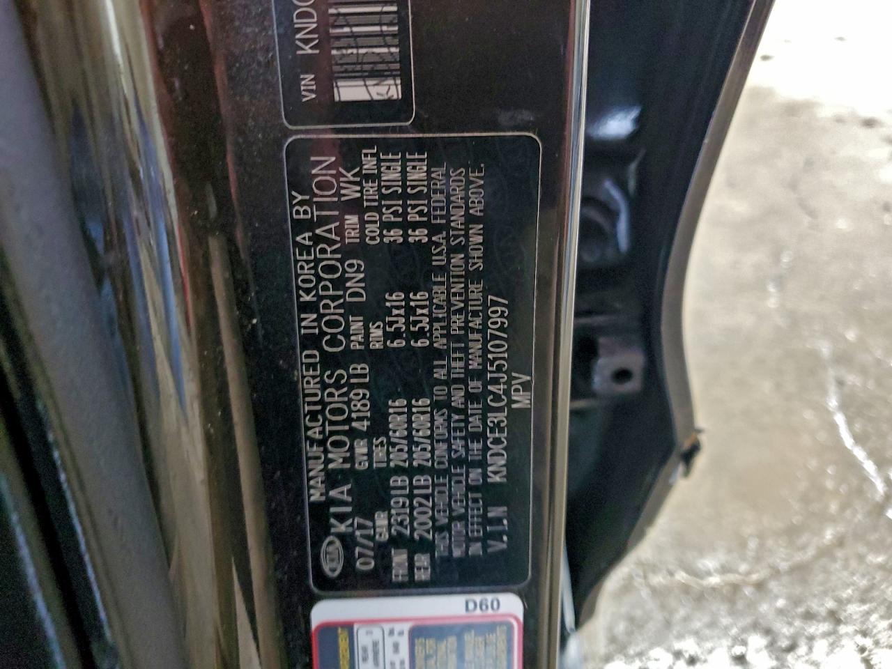 2018 Kia Niro Touring VIN: KNDCE3LC4J5107997 Lot: 94667075