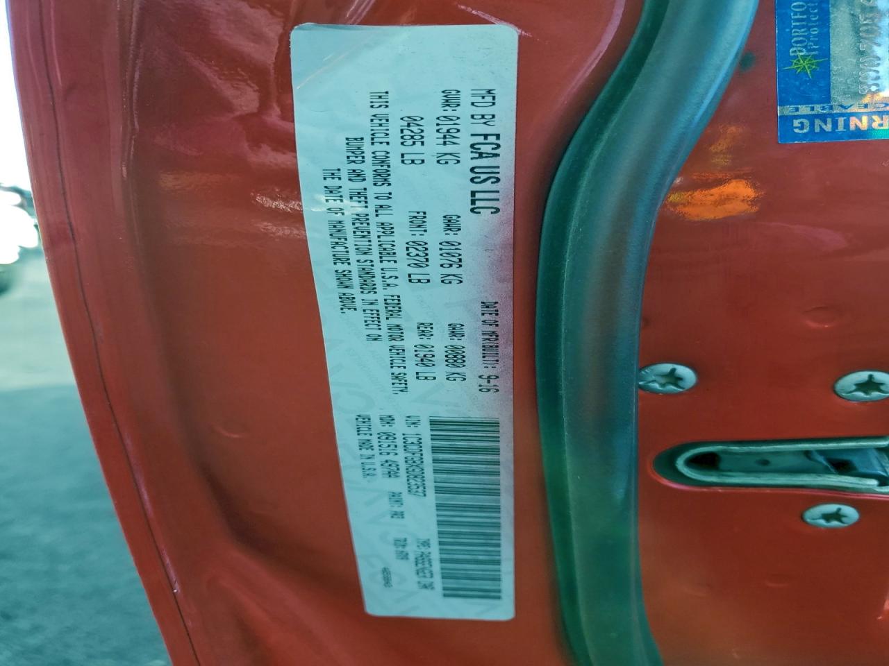 2016 Dodge Dart Gt Sport VIN: 1C3CDFGBXGD823537 Lot: 97243585