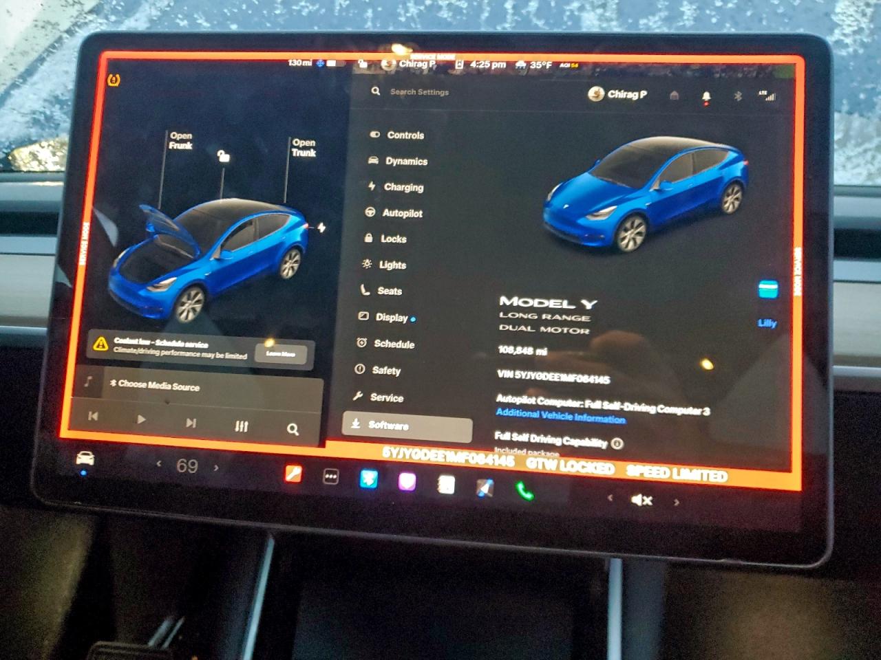 2021 Tesla Model Y VIN: 5YJYGDEE1MF064145 Lot: 95893355