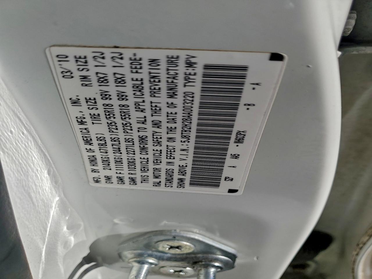 Фото: 5J8TB2H28AA003220