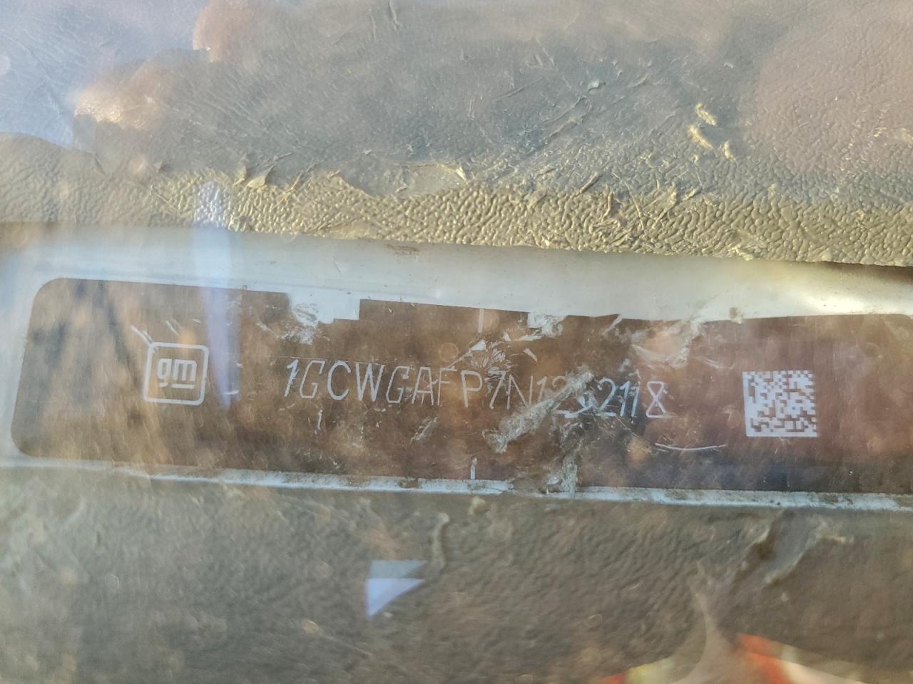 2022 Chevrolet Express G2500 VIN: 1GCWGAFP7N1252118 Lot: 95983375