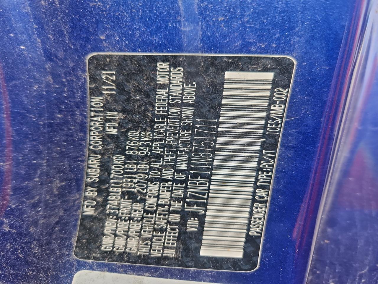 2022 Toyota Gr 86 Premium VIN: JF1ZNBF11N8751711 Lot: 94471745