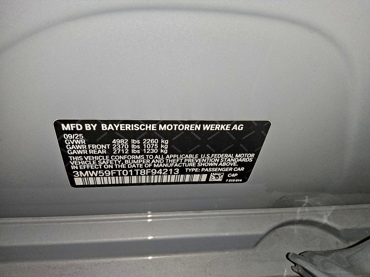 Фото: 3MW59FT01T8F94213