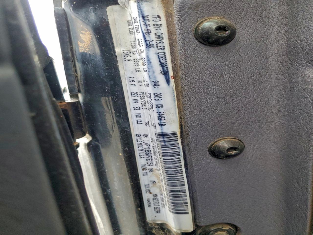 1998 Jeep Wrangler / Tj Sport VIN: 1J4FY19S5WP763154 Lot: 95022995