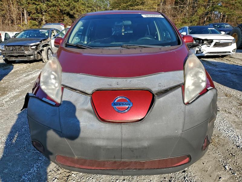 NISSAN LEAF 2015 Burgundy