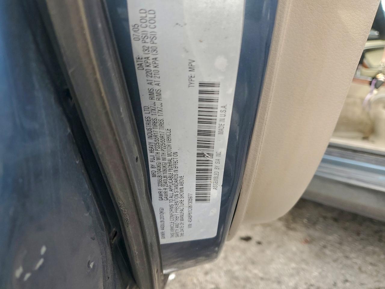 2006 Subaru Legacy Outback 2.5I VIN: 4S4BP61C067305977 Lot: 94536835