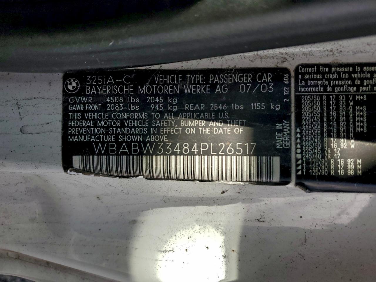 Фото: WBABW33484PL26517