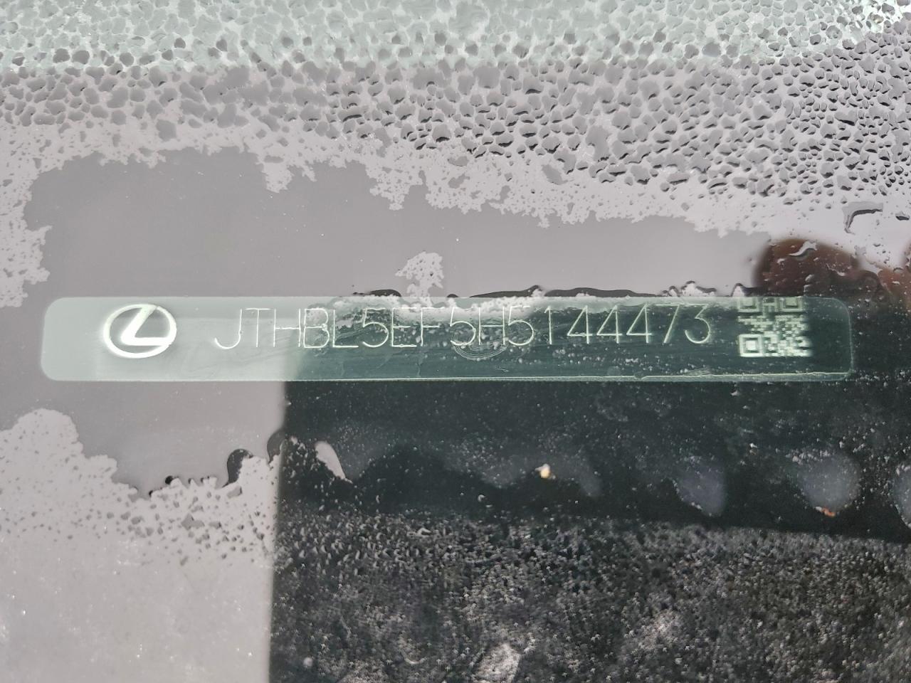 2017 Lexus Ls 460 VIN: JTHBL5EF5H5144473 Lot: 95435595