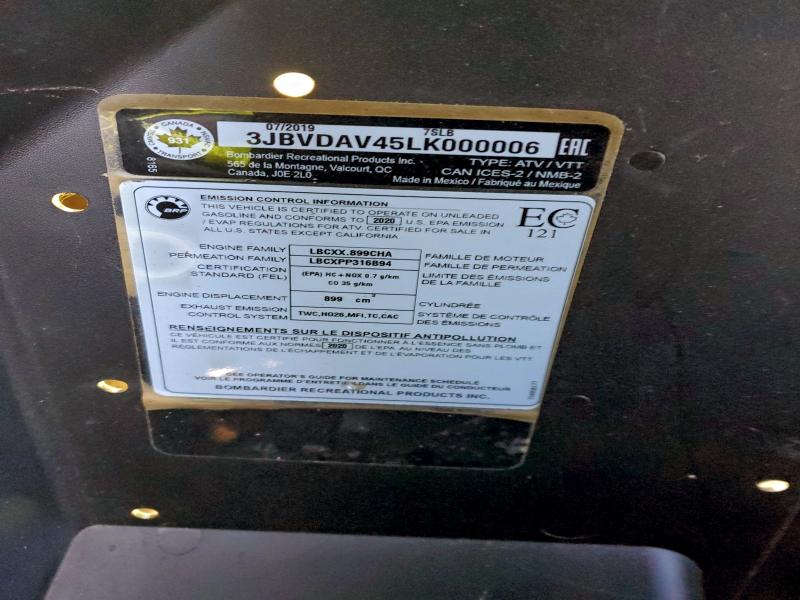 2020 CAN-AM MAVERICK X3 X DS TURBO RR  