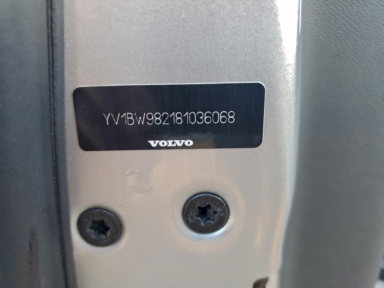 2008 Volvo V70 3.2 VIN: YV1BW982181036068 Lot: 94391975