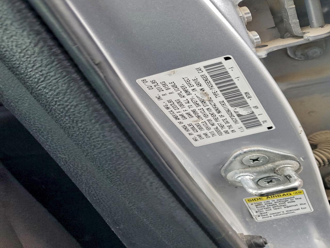 2009 Honda Accord Lxp VIN: 1HGCP26409A111932 Lot: 96360085