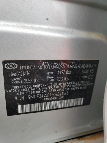 5NPE24AF7HH541183 | 2017 HYUNDAI SONATA SE