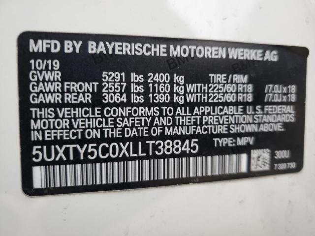 5UXTY5C0XLLT38845 2020 BMW X3, photo no. 13