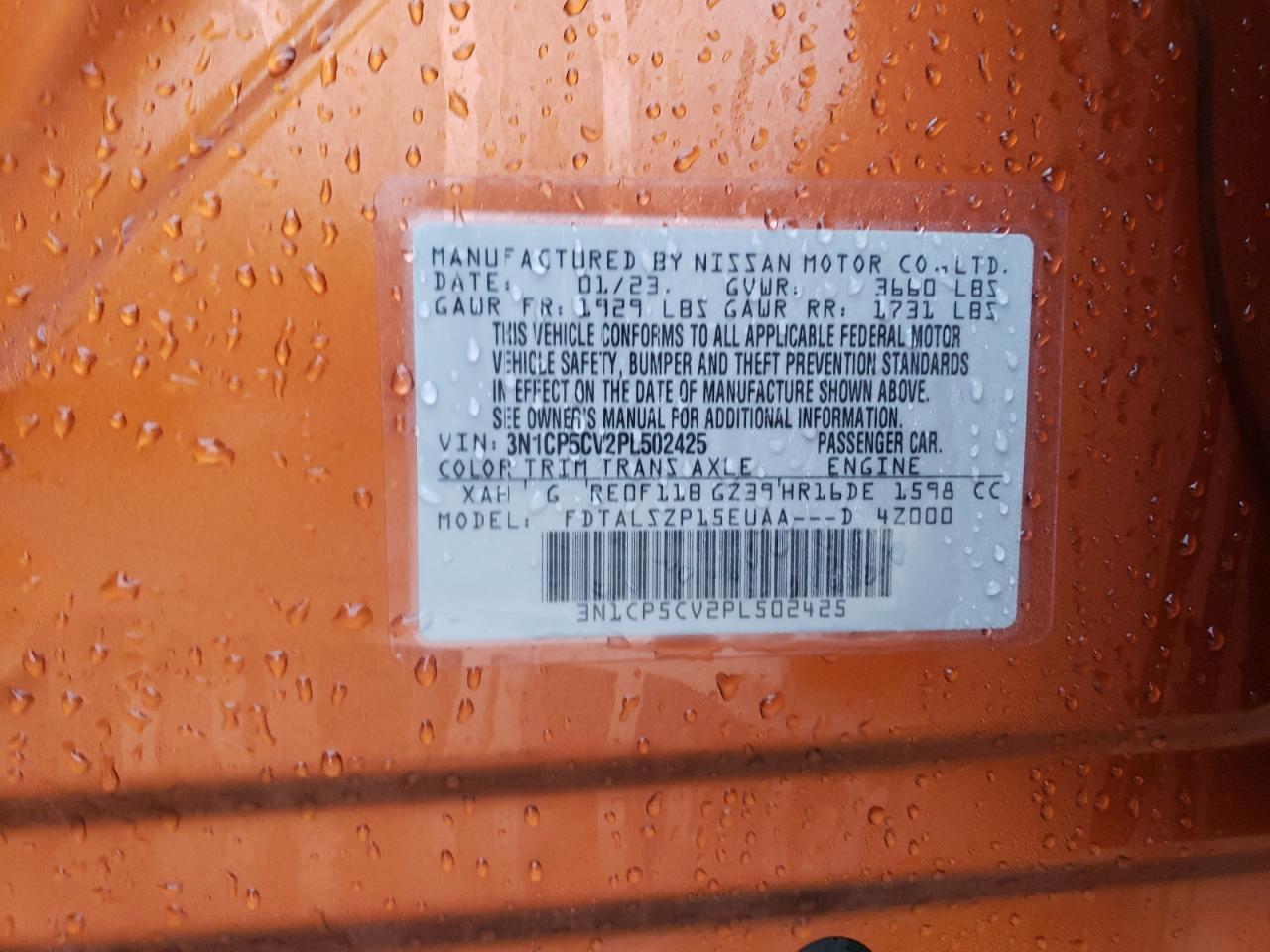 3N1CP5CV2PL502425 NISSAN KICKS 2023