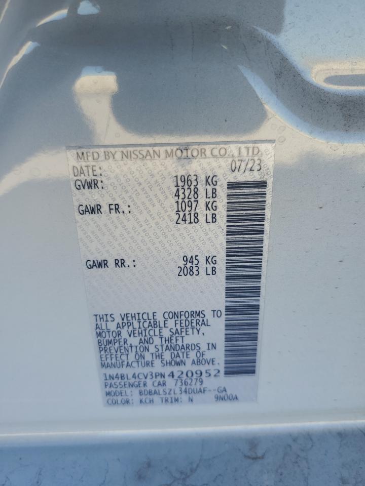 1N4BL4CV3PN420952 NISSAN ALTIMA 2023