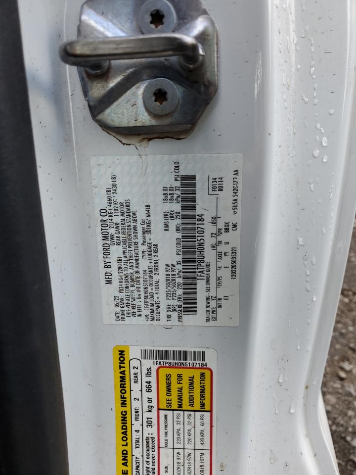 1FATP8UH0N5107184 FORD ALL Models 2022