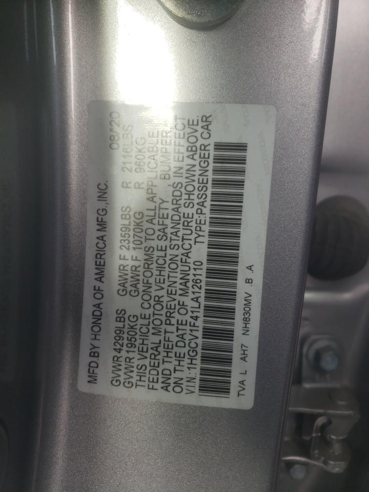 1HGCV1F41LA126110 HONDA ACCORD 2020