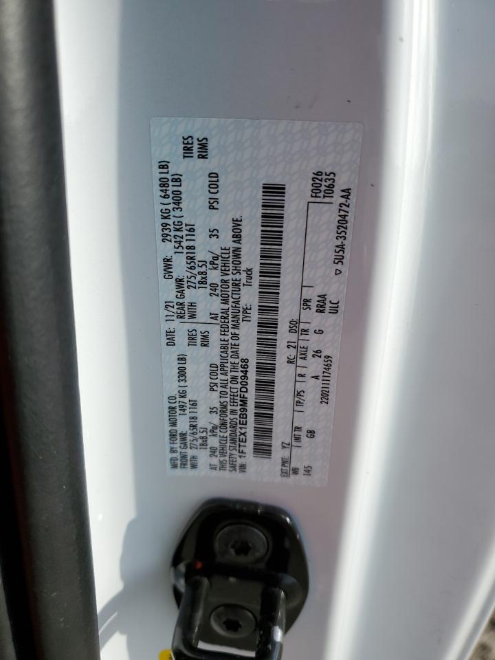 1FTEX1EB9MFD09468 FORD F-150 2021