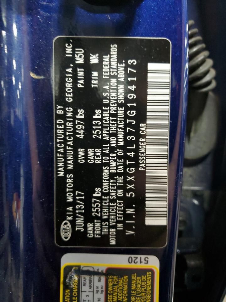 5XXGT4L37JG194173 2018 Kia Optima Lx