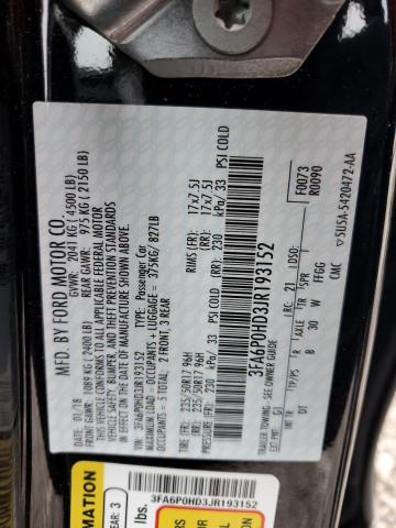 3FA6P0HD3JR193152 2018 FORD FUSION - Image 12