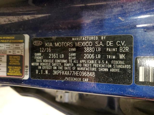 2017 KIA FORTE LX - 3KPFK4A77HE096848