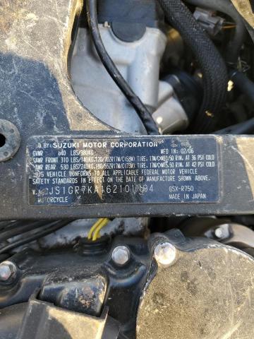 2006 SUZUKI GSX-R750 K - JS1GR7KA162101994