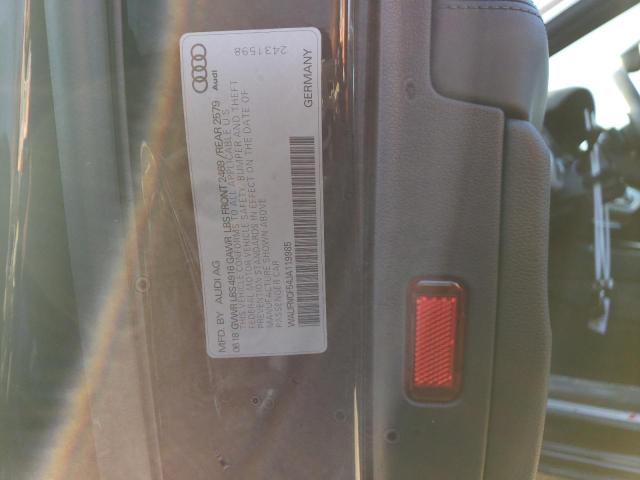 2018 AUDI A5 PRESTIG - WAUFNCF54JA119985