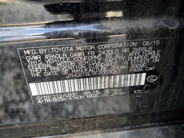 Image 13 of 2015 Lexus GS salvage vehicle - Lot #39426734 at Copart