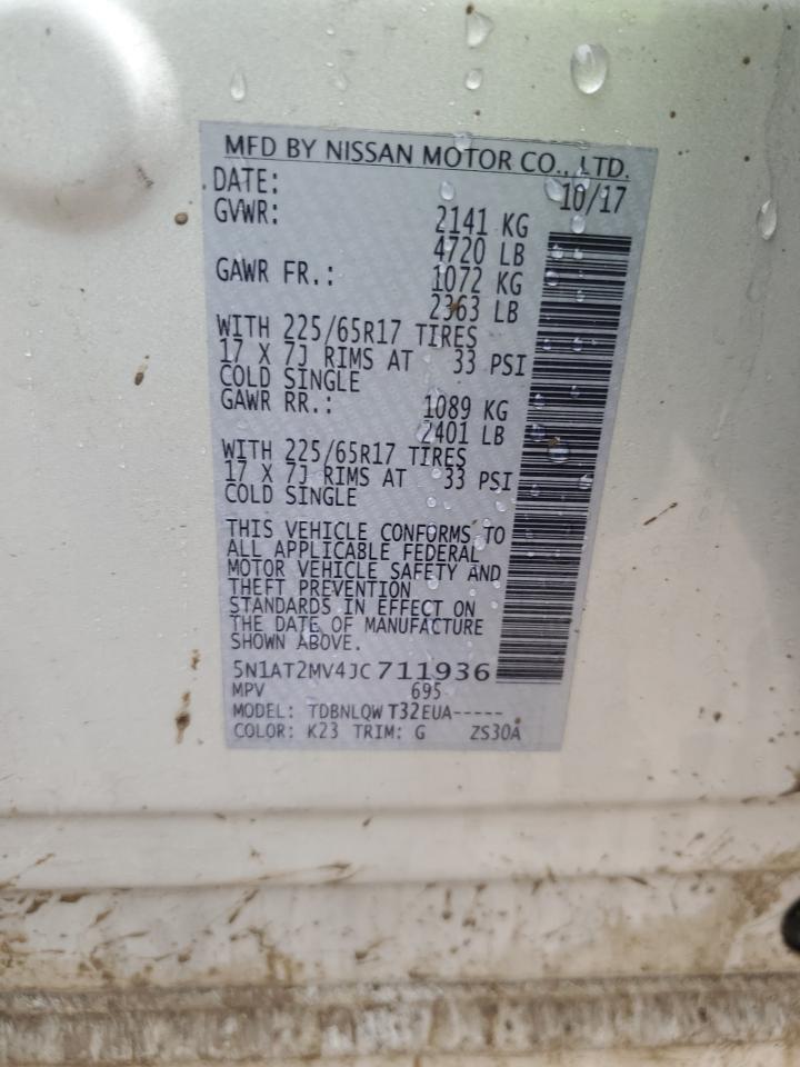 5N1AT2MV4JC711936 NISSAN ROGUE 2018