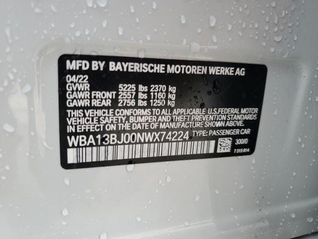 2022 BMW 530 XI - WBA13BJ00NWX74224