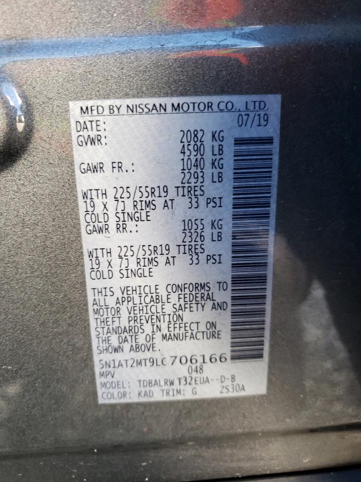 5N1AT2MT9LC706166 NISSAN ROGUE 2020