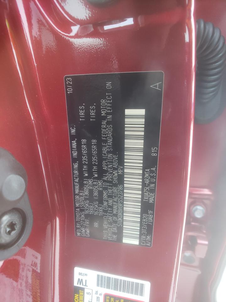 5TDKDRBH9PS523786 TOYOTA HIGHLANDER 2023