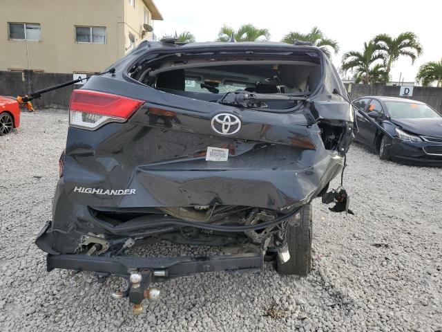  TOYOTA HIGHLANDER 2017 Czarny