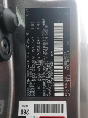 5TDYSKFCXPS076648 | 2023 TOYOTA SIENNA XLE