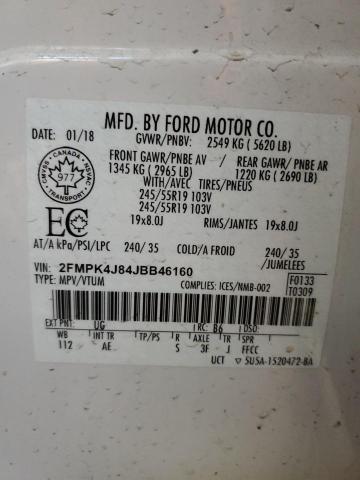 2FMPK4J84JBB46160 2018 FORD EDGE - Image 14