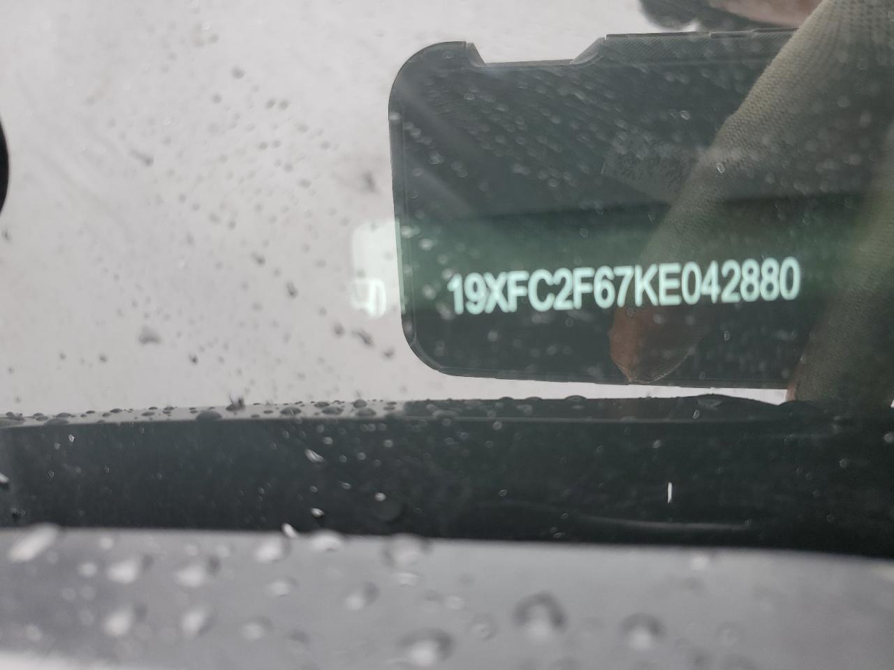 19XFC2F67KE042880 HONDA CIVIC 2019