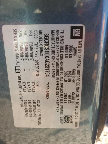 2010 Chevrolet Silverado C1500 Lt VIN: 3GCRCSE0XAG231794 Lot: 39794564