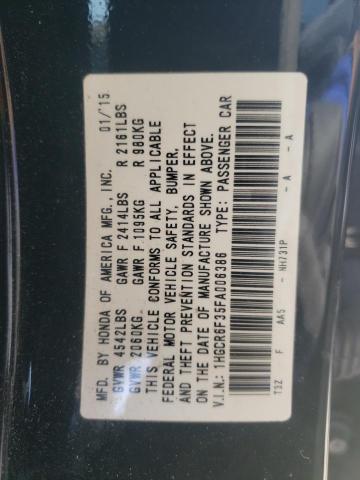 1HGCR6F35FA006386 | 2015 HONDA ACCORD HYB