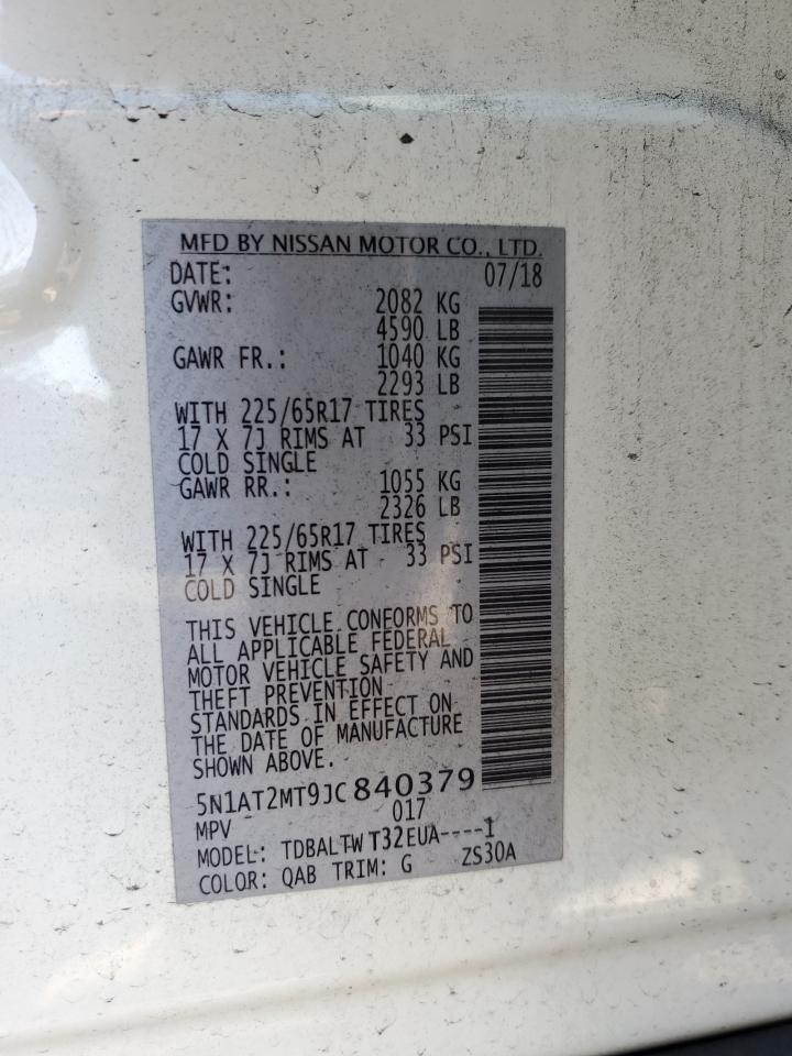 5N1AT2MT9JC840379 NISSAN ROGUE 2018
