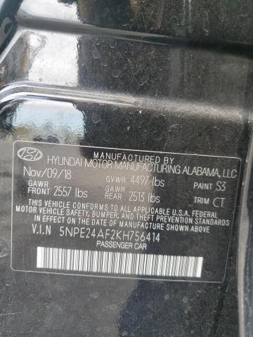 Image 12 of 2019 Hyundai Sonata salvage vehicle - Lot #40780294 at Copart