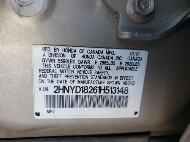 2HNYD18261H513148 | 2001 Acura mdx