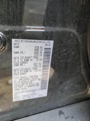 2016 Nissan Rogue S VIN: 5N1AT2MT4GC836023 Lot: 82753793