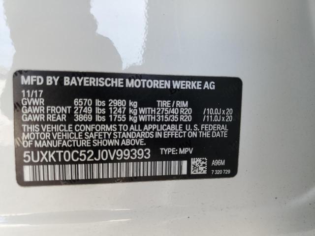 5UXKT0C52J0V99393 2018 BMW X5, photo no. 13