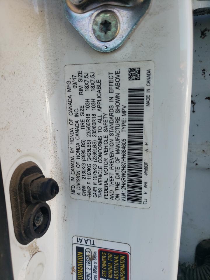 2HKRW2H87HH684605 HONDA CRV 2017