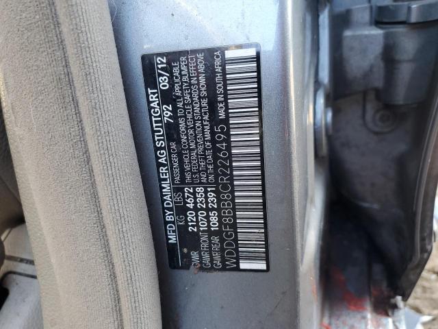 2012 Mercedes-Benz C 300 4Matic VIN: WDDGF8BB8CR226495 Lot: 37818904