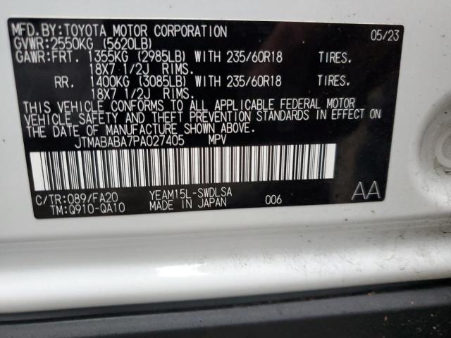 2023 SUBARU SOLTERRA P JTMABABA7PA027405