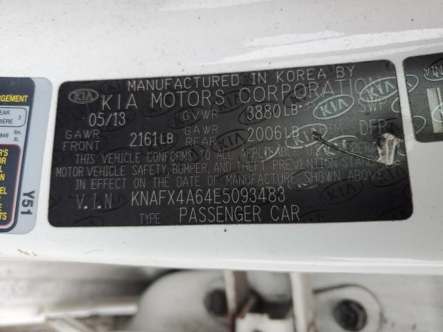 KNAFX4A64E5093483 | 2014 KIA FORTE LX