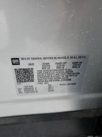 2022 GMC Terrain Slt VIN: 3GKALVEV0NL228446 Lot: 37296014